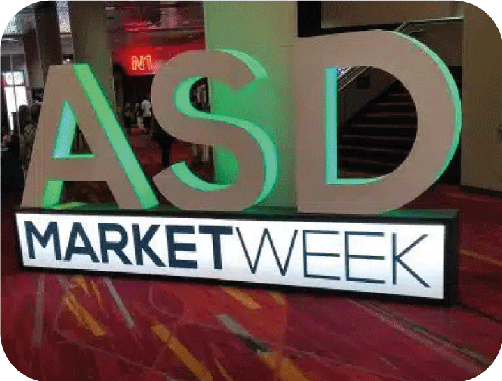 ASD Market Week signage
